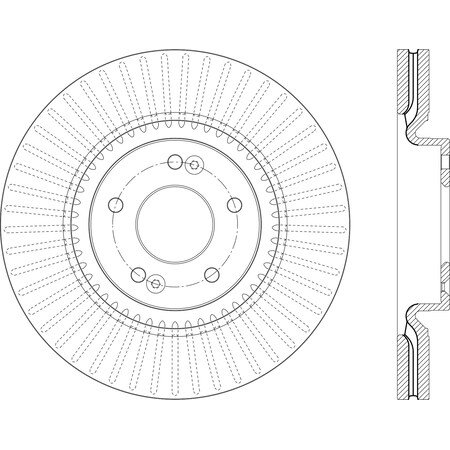 Centric Parts Premium Brake Rotor, 120.50038 120.50038